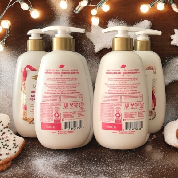 4 PACK DOVE Limited Edition Holiday Hand Wash Sugar Cookie Sprinkle - Picture 2 of 2